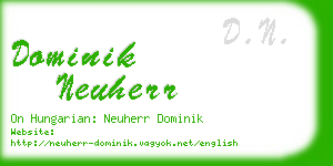 dominik neuherr business card